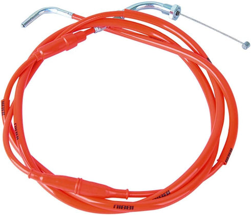 NIBBI High Performance Motorcycle Throttle Cable Adjustable GY6 Scooter Throttle Cable Flat Slide Carburetor Throttle Cable Red 185CM Fit Yamaha T...