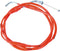 NIBBI High Performance Motorcycle Throttle Cable Adjustable GY6 Scooter Throttle Cable Flat Slide Carburetor Throttle Cable Red 185CM Fit Yamaha T...