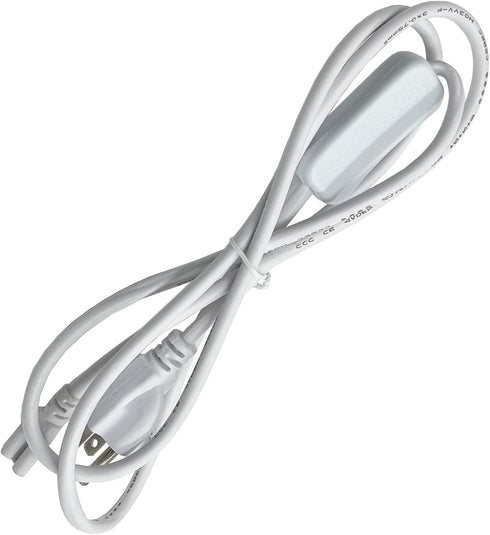 T5 T8 LED Wire Connector Power Cord LED Tube Power Extension Cord with on/Off Plug for LED T5 T8 Light Tube Integrated LED Light Fixture Extension...