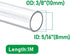 Quickun Industrial Grade Plastic PVC Vinyl Tubing, 1/4" ID x 5/16" OD Clear Tube BPA Free Heavy Duty, 3.3FT...