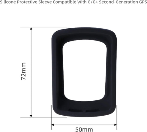 Bike GPS Computer Case Compatible with X oss Soft Silicone Case for G+ Wireless GPS Speedometer Protective Waterproof Cover,Black...