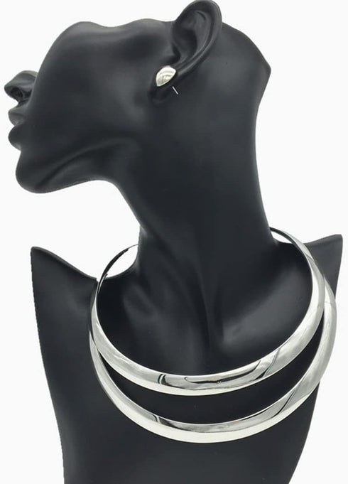 Barode African Collar Choker Necklace Gold Statement Chokers Bib Chunky Necklaces Earring Sets Jewelry for Women...