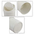 Tiny Trash Can with Swing Lid, Plastic Desktop Mini Waste Can, White...