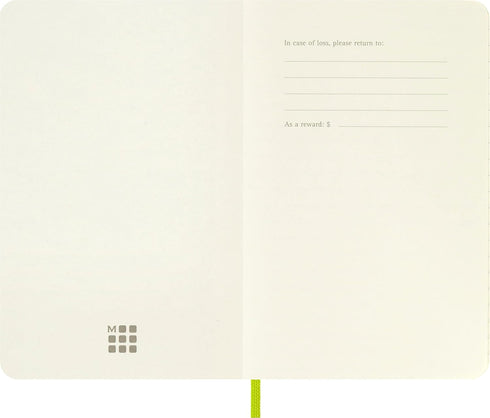 Moleskine Classic Notebook, Soft Cover, Pocket (3.5" x 5.5") Ruled/Lined, Lemon Green, 192 Pages...