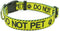 Dog Collar for DO NOT PET, Sturdy Durable with Buckle, Yellow Dog Collars for Small Medium Large Dogs, Premium Adjustable Polyester Pet Collar...