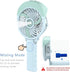 HandFan Personal Misting Fan, 55ml Large Water Tank, Poratable Handheld Rechargeable Mister Fan, Battery Operated Mist Fan, 180°Foldable, 3 Speeds...