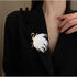 Flamingo Brooch Pin for Women Girls CZ Crystal Big Pink Feather Animal Badge Brooches Lapel Pins Boutonniere Corsage Cloth Dress Suit Tie Accessor...