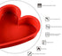 Large Heart Cake Pan Silicone Mold (9-inch), Baking Bakeware Tray for Romantic Day, Birthday Party, Valentine's Day, Make for Fondant Cake, Pie, T...
