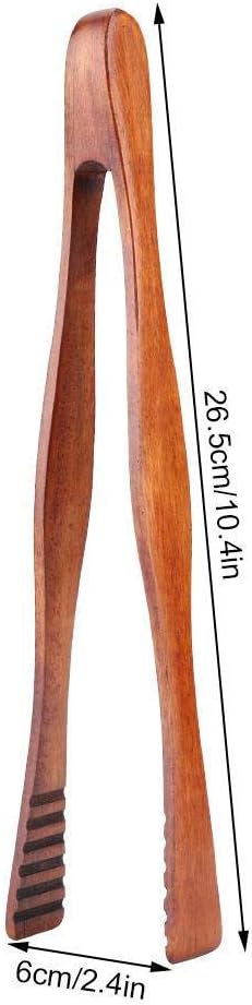 Fdit Wooden Barbecue Tongs BBQ Clip Buffet Food Tongs Bread Steak Kitchen Clamp Serving Tool...