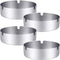 Pack of 4 Ashtray Round Stainless Steel Cigarette Ashtray Set for Hotel, Restaurant, Outdoors and Indoor...