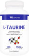 L-Taurine 1000 mg 180 Vegetable. 99.9% Purity L-Taurine. Nervous System Health & Antioxidant Support....