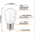 25 Pack LED 1W S14 Replacement String Light Bulbs,Plastic Shatterproof & Waterproof Edison Vintage Style Outdoor Light Bulbs,Warm White 2200K, E26...
