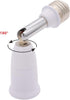 1Pc White E26/E27 Light Bulb Socket Extender Adapter 180 Degree Bendable Light Fixture E26/E27 to E26/E27 Base Adjustable E26/E27 to E26/E27 Socke...