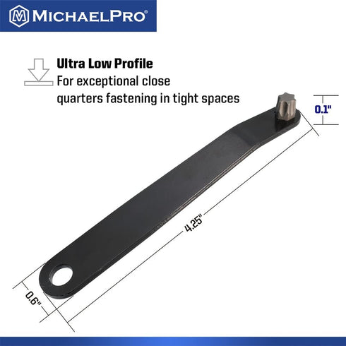 MichaelPro 5-Piece Ultra Low Profile Offset Screwdriver Set, Slim Profile Angled Screwdrivers, Star Driver | T20, T25, T27, T30, T40 | MP002029...