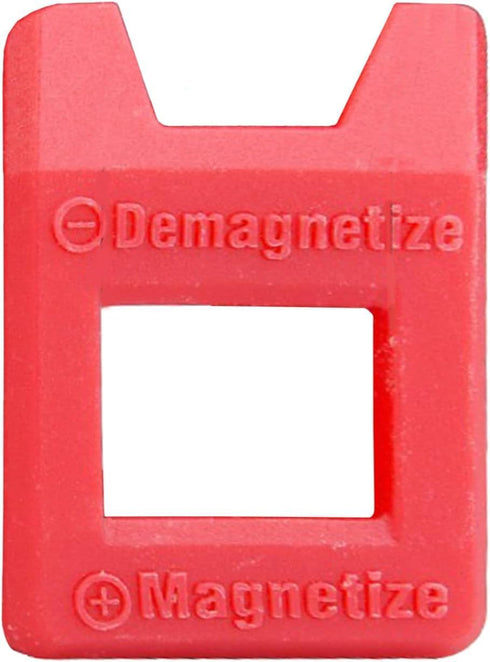 Red Bit Magnetizer Magnetiser Demagnetiser Universal Magnetizer & Demagnetizing Tool for Screwdrivers Bits & Tool Tips Magnetization ABS...