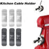 6 Pcs Cord Organizer for Appliances, holder Small Kitchen gadgets,Self adhesive keeper winder Stand Mixers Coffee Maker, Pressure Cooker and Air F...