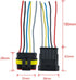 ESUPPORT 5 Pin Way Car Auto Waterproof Electrical Connector Plug Socket Kit with Wire AWG Gauge Marine Pack of 5...