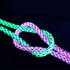 IHAO RGB USB A to Type C Fast Charging Cable Phone Charger High Data Speed Light Up Colourful RGB Current Flowing for All USB C Device-39 Inches...