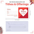 Church Offering Envelopes - Cash Envelopes For Tithes And Offering - Blessings & Love (NIV Scripture) - Pack of 100 - Swanson Christian Products...