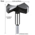 2-3/4 Inch Carbide Forstner Drill Bit, Carbide Tipped Forstner Bit for Hard Wood, Wood Drilling Bit Woodworking Hinge Cutter Tool Kits for Wood Pl...