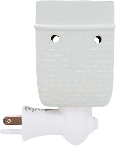Elanze Designs Birds on a Tree Believe Grey Ceramic Stoneware Electric Plug-in Outlet Wax and Oil Warmer...