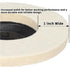 4 Inch Premium Wool Felt Polishing Disc, for 5/8 Angle Grinder, Very-Fine Buffing Wheel for Metal Wood Auto Body Work, 5 Pack...