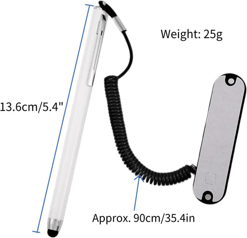 Stylus Pen, Universal Capacitive Touch Screen Stylus Pen with Spring Rope Fixing Base, Stylus Touch Pen for Mobile Phone/Tablet/etc......