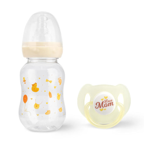 JIZHI Reborn Baby Doll Bottle and Magnetic Pacifier Set, Baby Doll Accessories for Reborn Baby Dolls, Pretend Play Feeding Toy Kids Gift (Yellow)...
