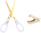Multibey Acrylic Gold Craft Scissors Staple Remover Set Acrylic Metal Fabric Scissor Home Office Desk Supplies (Clear Gold)...