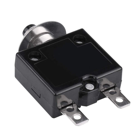 18Amp Push Button Circuit Breaker,125-250V AC 50V DC Circuit Breaker, Thermal Overload Protector L1 Series Manual Reset Thermal Circuit Breaker (1...