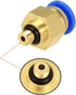 uxcell Straight Pneumatic Push to Quick Connect Fittings M5 Male x 6mm Tube OD 4pcs...
