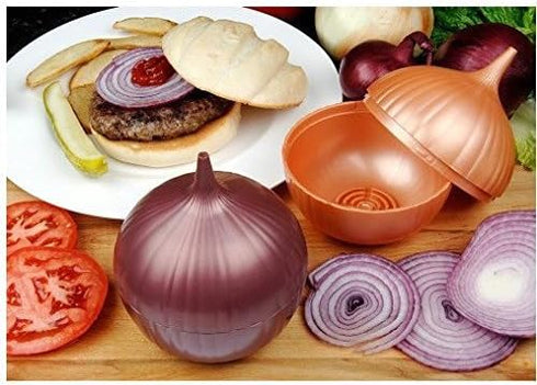 Hutzler Red Onion Saver Storage Container - Cut Onions Stay Fresh Longer...