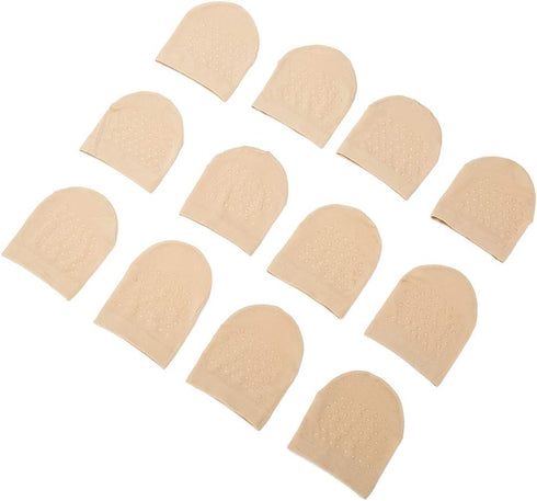 Toe Topper Socks Women 6 Pairs, No Show Liner Half Socks for Heels, Non-Skid Bottom Mule Socks...