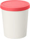 Tovolo Sweet Treat, Reusable Ice Cream Container for Homemade Ice Cream, Raspberry - 1 Quart Stackable Storage Tubs with Silicone Lids for Freezer...