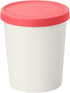Tovolo Sweet Treat, Reusable Ice Cream Container for Homemade Ice Cream, Raspberry - 1 Quart Stackable Storage Tubs with Silicone Lids for Freezer...