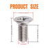 8PCS Brake Disc Rotor Screws?Stainless Steel Retaining Screws for Front and Rear?93600-06014-0H?Compatible with Honda, Acura, Kia Models and Hyund...