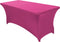 1Pack,4FT Fuchsia Spandex Table Cover Fitted Rectangular Tablecloth Stretchable Tablecloth 6 ft Wrinkle-Free for Party Tradeshows Banquet Weddings...