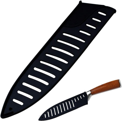 Black Plastic Kitchen Knife Blade Protector Cover for 8 Inches Knife, 8 Inch Knife sheath, 8 Inch Knife Cover Practical Black Protector For Knife ...