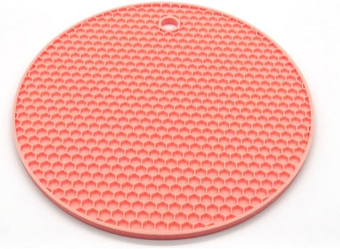 Trivets for Hot Dishes (RED) - Hot Pads for Kitchen, Silicone Pot Holders for Hot Pots and Pans, Silicone Mats for Kitchen Countertops, Table, Fle...