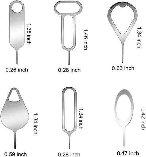 32 Pieces SIM Card Removal Openning Tool Tray Eject Pins Needle Opener Ejector Compatible with All iPhone Apple iPad HTC Samsung Galaxy Cell Phone...