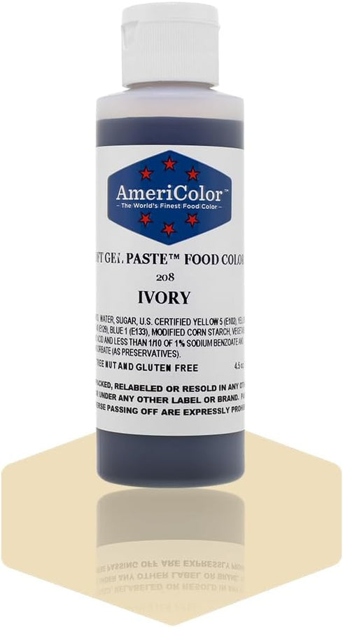 Americolor Soft Gel Paste Food Color, 4.5-Ounce, Ivory...