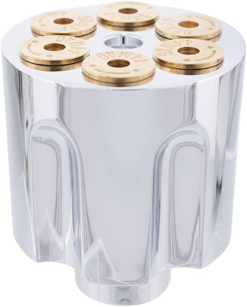 United Pacific 23399 Heavy-Duty Aluminum Gun Cylinder Air Valve Knob, .44mag Style, Screw-On Style, Chrome Plated, Strong & Durable - ONE Unit...