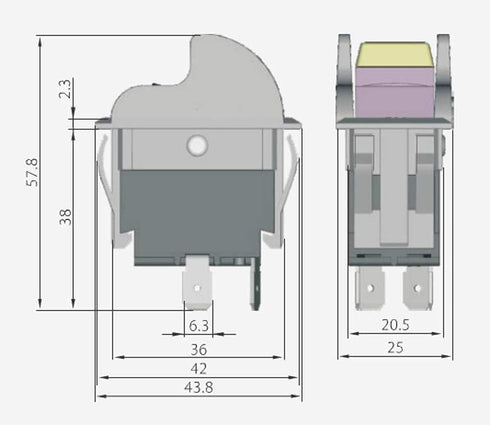 SW7A Aftermarket On-Off Toggle Switch For Table Saws and Drill Press Replaces Delta 489105-00 Switch...