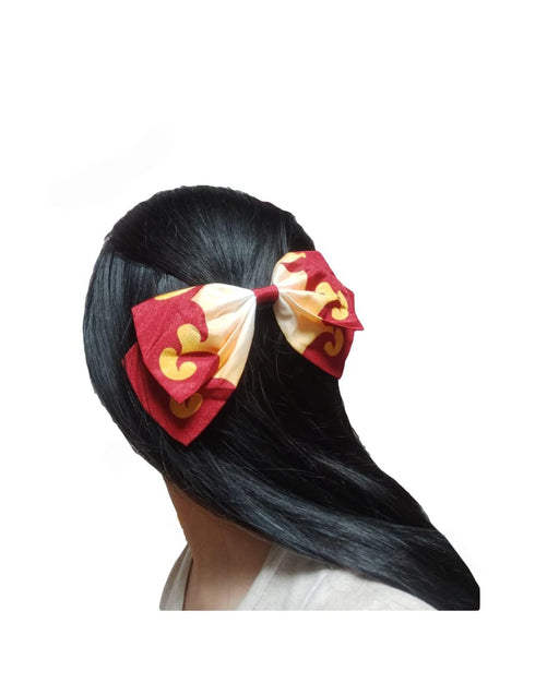 Bow Tie Bow Knot Hair Pin Ties Accessories props decorations head wear for Demon Slayer Shinobu Nezuko Tanjirou Cosplay use (Kochou Shinobu)...