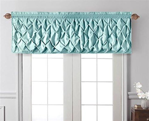 VCNY Home - Valance, Window Treatment with Rod Pocket, Modern Home Decor (Carmen Blue, 60" x 20")...