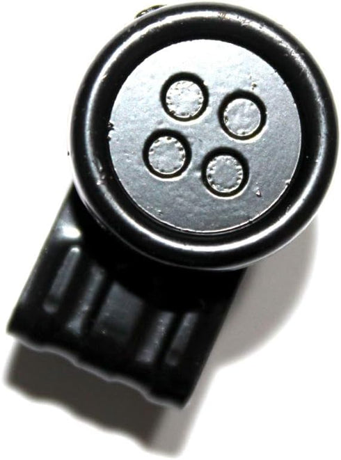 MELOTOUGH Supenders Botton Movable No Sew Button End Brace Clips Set of 7 (Black)...