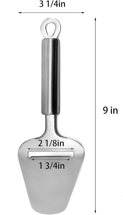 Cheese Slicer Stainless Steel, Cheese Knife Heavy Duty Plane Cheese Cutter, Shaver, Server For Semi-Soft, Semi-Hard Cheese...