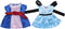 E-TING 2 Fashion Set Elegant Beautiful Gown Dress for 3-Inch Figure...