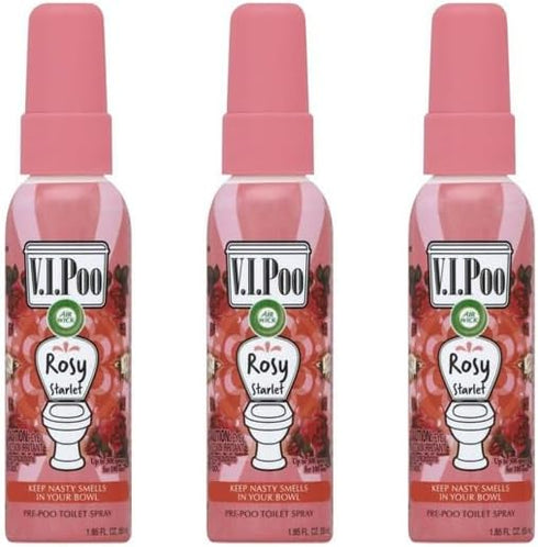 Air Wick V.I.P. Pre-Poop Toilet Spray | Rosy Starlet Scent | Contains Essential Oils | Travel size Air Freshener | Up to 100 uses - 1.85 Ounce (Pa...