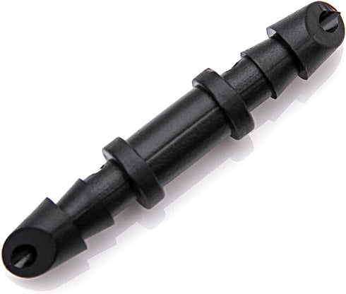 5mm (Dia) Double Barbed Hard Plastic Water Hose Straight Connector Fitting, Micro Drip Irrigation Systems Quick Connect Hose Sprinkler Adapters Fi...